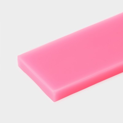 Молд для заливки «Бусы», силикон, 3 ячейки, 15.5×4.5×1.3 см, розовый