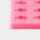 Молд для заливки «Букеты», силикон, 6 ячеек, 11.5×8×1.5 см, розовый - Фото 4