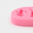 Молд Доляна «Кролик», силикон, 8×5×1 см, цвет МИКС - фото 4338919