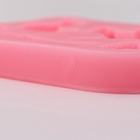 Молд для заливки Доляна «Белочка и орешки», силикон, 5 ячеек, 10×7×1.5 см, розовый - Фото 5