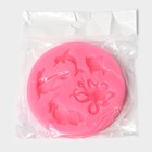Молд для заливки «Морские друзья», силикон, 5 ячеек, d=8.3 см, розовый - Фото 5