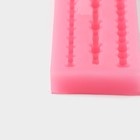 Молд «Коллекция бусин», силикон, 26,5×3,8×1 см, цвет розовый - фото 4338954
