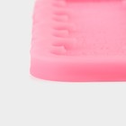 Молд для заливки «Ажурные сердца», силикон, 18×6×0.8 см, розовый - Фото 4