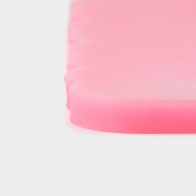 Молд для заливки «Ажурные сердца», силикон, 18×6×0.8 см, розовый