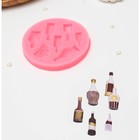 Молд «Страна вина», силикон, d=8,5 см, цвет МИКС - Фото 1