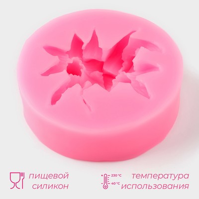 Молд для заливки Доляна «Цветение», силикон, d=7 см, МИКС