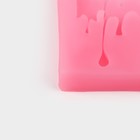 Молд для заливки «Оттепель», силикон, 12.5×6.5×1 см, розовый - Фото 4