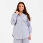 Рубашка женская MINAKU: Home collection цвет серый, р-р 50 - Фото 1