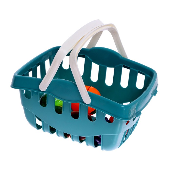 Набор продуктов «Овощи и фрукты» с аксессуарами в корзинке, МИКС 51908