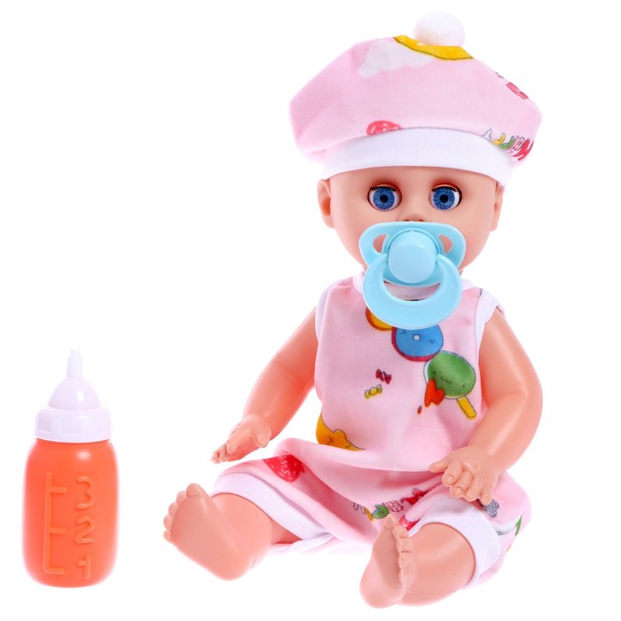 Пупс «Ляля» со звуком, в платье, МИКС 51915