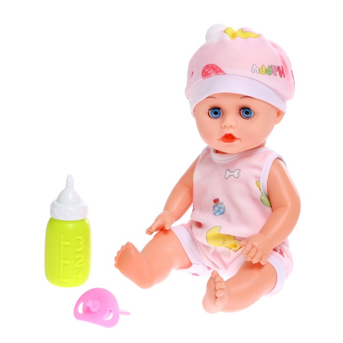 Пупс «Ляля» со звуком, в платье, МИКС 51915