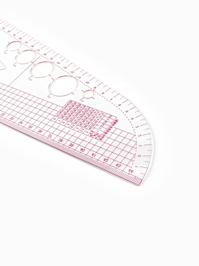 Лекало портновское метрическое «Сапог», 45×13 см, s=0.5 мм, прозрачное