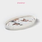 Блюдо фарфоровое овальное Доляна «Коты-аристократы», 30.5×17 см - Фото 2