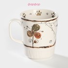 Кружка Доляна «Коты-аристократы», 350 мл, фарфор, белая - Фото 2