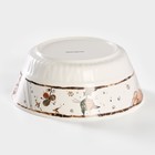 Салатник «Коты-аристократы», 1 л, d=18 см, фарфор, белый - Фото 3