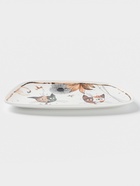 Блюдо фарфоровое сервировочное Доляна «Коты-аристократы», 30×18.5 см, белое - Фото 2