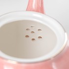Сервиз фарфоровый чайный Доляна «Млечный путь», 15 предметов: 6 чашек 220 мл, 6 блюдец d=13,5 см, молочник 300 мл, сахарница 350 мл, чайник 1000 мл, цвет розовый - Фото 7