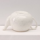 Сервиз чайный Доляна «Млечный путь», 15 предметов: 6 чашек 220 мл, 6 блюдец d=13.5 см, молочник 300 мл, сахарница 350 мл, чайник 1 л, фарфор, белый - Фото 5