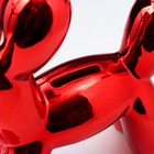 Копилка керамика "Воздушный шарик - собачка" красный 21х7,5х22 см - фото 24439815