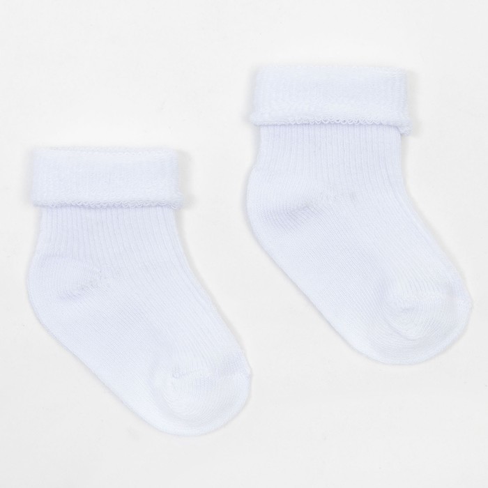 Носки детские, цвет белый, размер 6 - Фото 1
