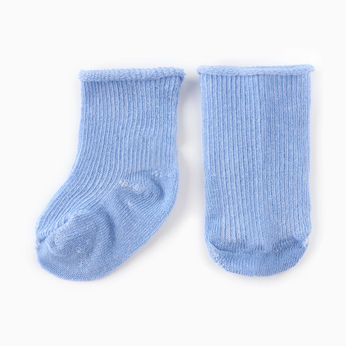 Носки детские, цвет голубой, размер 6
