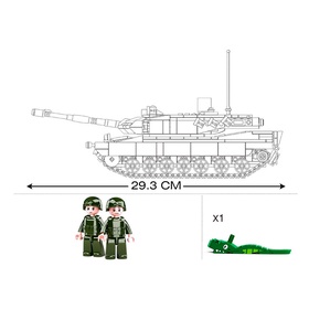 Конструктор Модельки «Боевой танк», 766 деталей