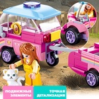 Конструктор Розовая Мечта «Машинка с прицепом», 116 деталей - Фото 3