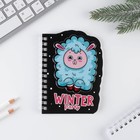 Блокнот с фигурным элементом «Зимние персонажи», 40л МИКС - фото 804659923