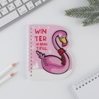 Блокнот с фигурным элементом «Зимние персонажи», 40л МИКС - фото 804659924