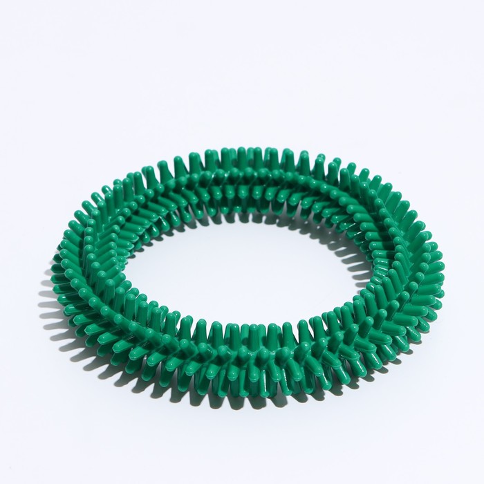 Игрушка "Кольцо с шипами №6", 15,5 см, зелёная - Фото 1
