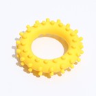 Игрушка "Кольцо с шипами №1", 5,6 см, жёлтая - фото 298956072