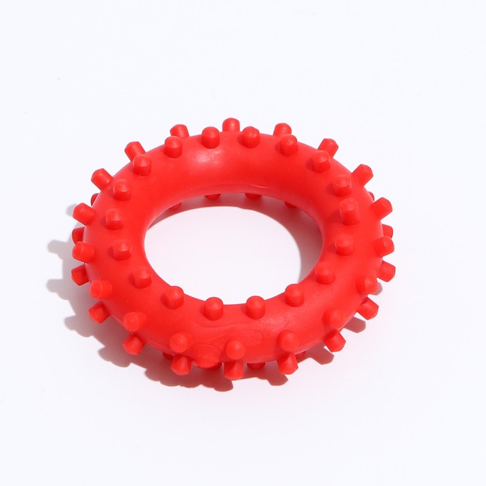 Игрушка "Кольцо с шипами №1", 5,6 см, красная - Фото 1
