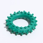 Игрушка "Кольцо с шипами №1", 5,6 см, зелёная - фото 9383347
