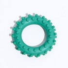 Игрушка "Кольцо с шипами №1", 5,6 см, зелёная - фото 9383348