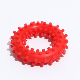 Игрушка "Кольцо с шипами №2", 6,8 см, красная
