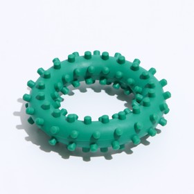Игрушка "Кольцо с шипами №2", 6,8 см, зелёная