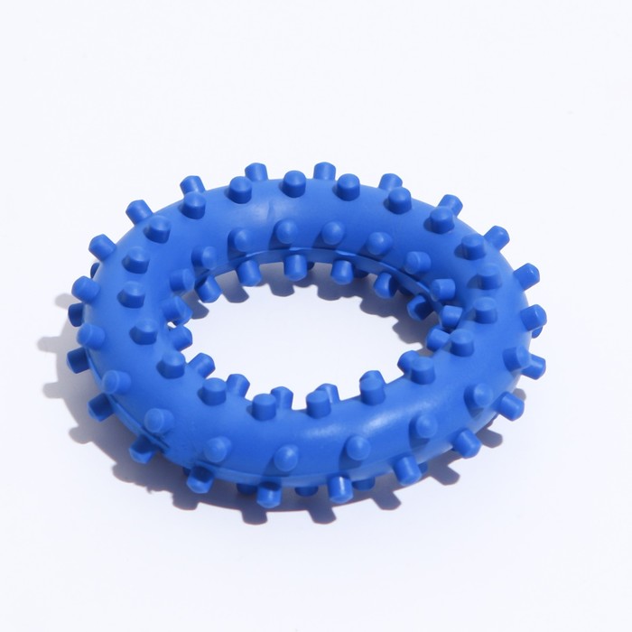 Игрушка "Кольцо с шипами №2", 6,8 см, синяя - Фото 1