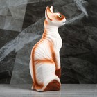 Копилка "Кот Сфинкс", покрытие флок, бело-коричневая, 41 см, микс - Фото 2