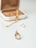 Брошь «Филин в колпаке», чёрный, белая в золоте - Фото 5