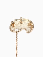 Брошь-кулон «Палитра с кистью», цветная в золоте - фото 68899274