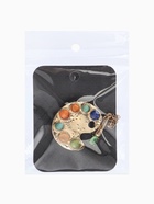 Брошь-кулон «Палитра с кистью», цветная в золоте - фото 68899277