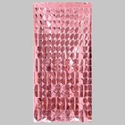 Праздничный занавес, 100 × 200 см, цвет розовое золото - фото 110094531