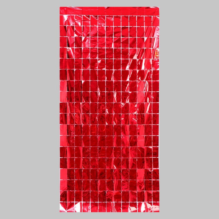 Праздничный занавес, 100 × 200 см, цвет красный - Фото 1