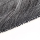 Ковер пушистый Этель цвет тёмно-серый d 80 см, 1000 гр/м2 - Фото 3