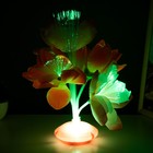 Ночник "Яркие цветы" LED от батареек 3АА h=22 см МИКС RISALUX - фото 9250441