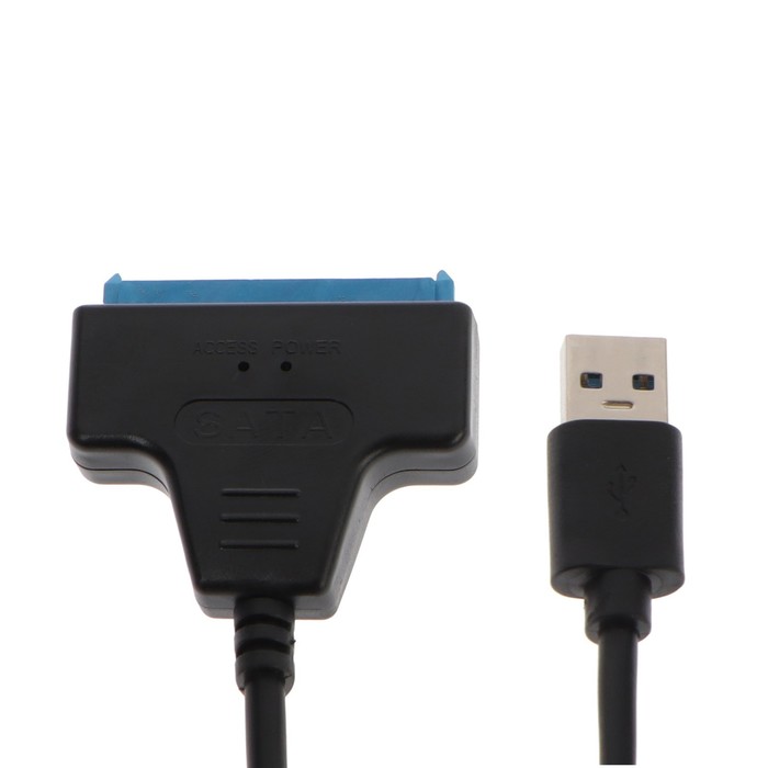 Переходник для SATA, подключение жестких дисков к USB 3.0, черный - Фото 1