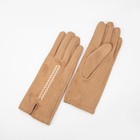 Перчатки женские, безразмерные, без утеплителя, цвет коричневый - фото 9473792
