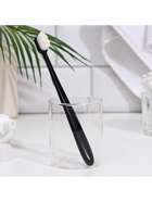 Сверхмягкая зубная щётка, 10000 щетинок, ребристая, чёрная - Фото 5