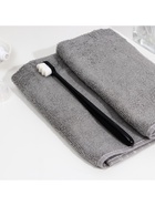 Сверхмягкая зубная щётка, 10000 щетинок, ребристая, чёрная - Фото 6