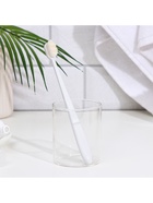 Сверхмягкая зубная щётка, 10000 щетинок, ребристая, белая - Фото 5